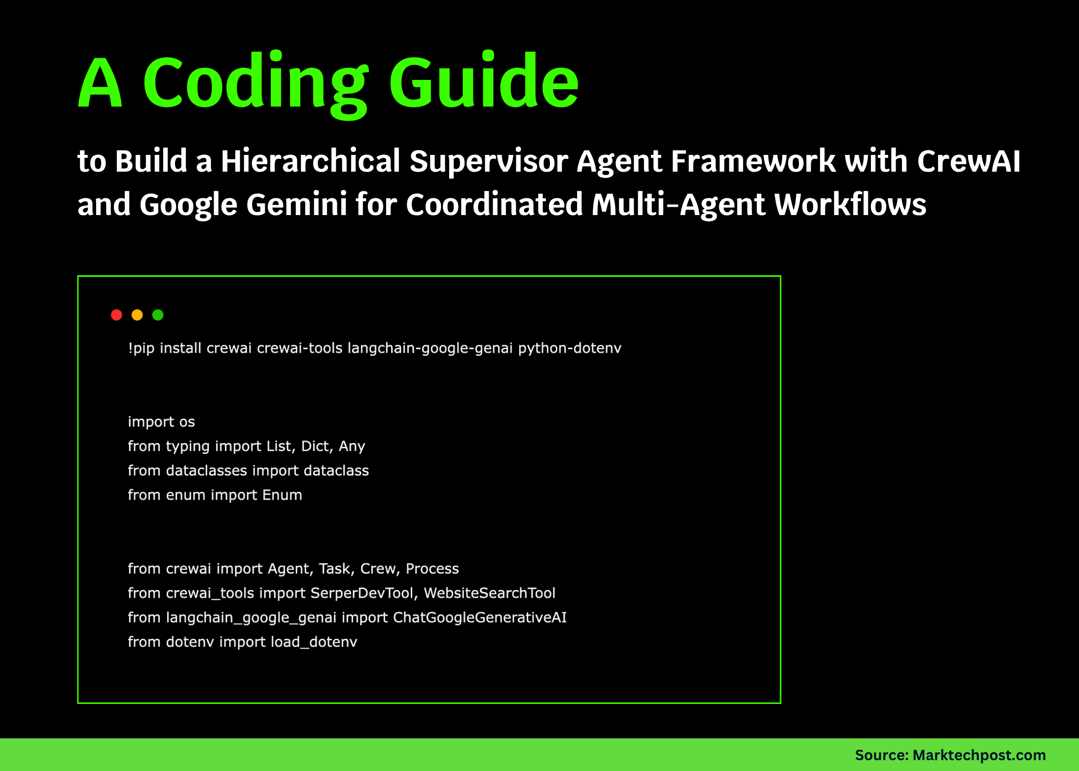Mastering Coordination: Building a Supervisor Agent Framework with CrewAI and Google Gemini