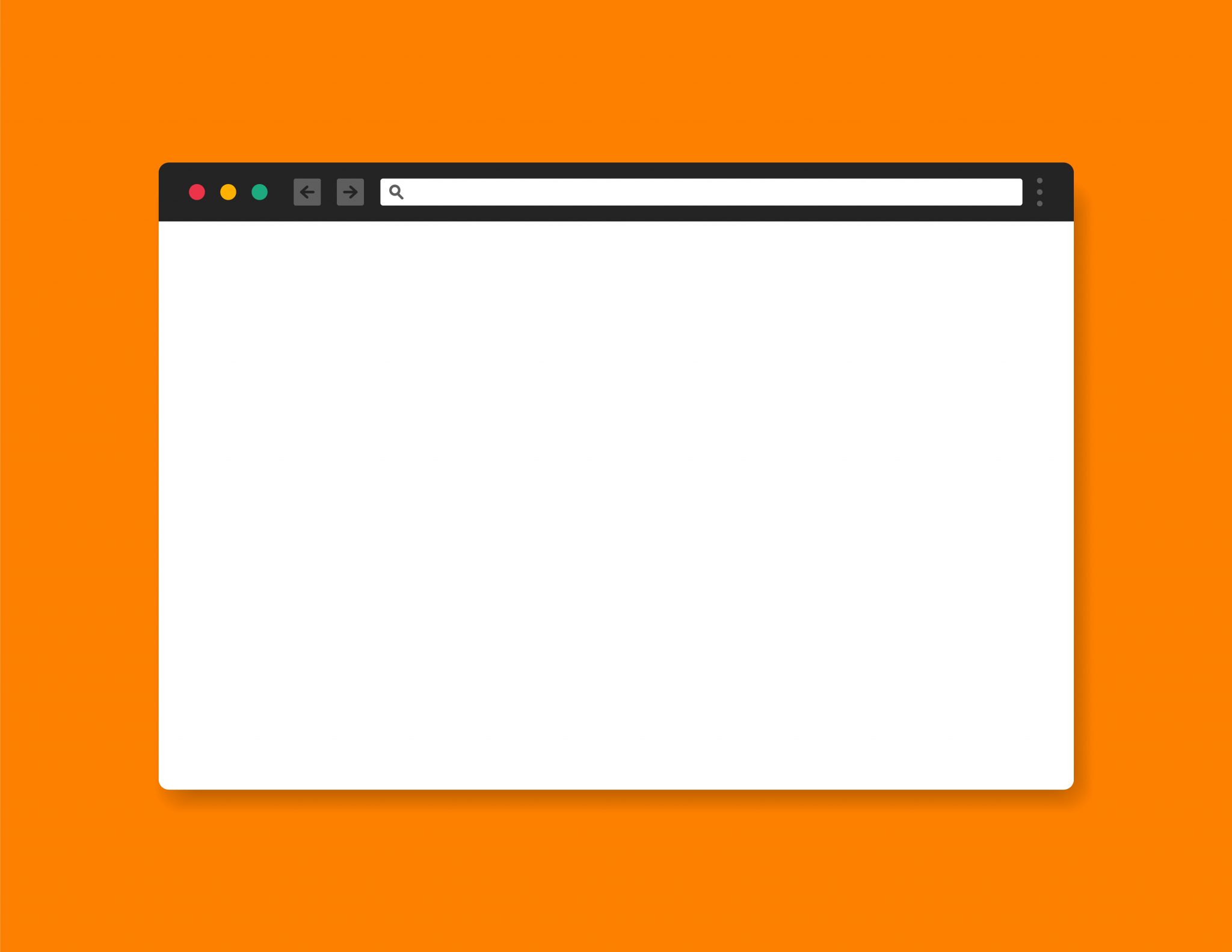 Browser window mockup. Modern internet page. Template web window.