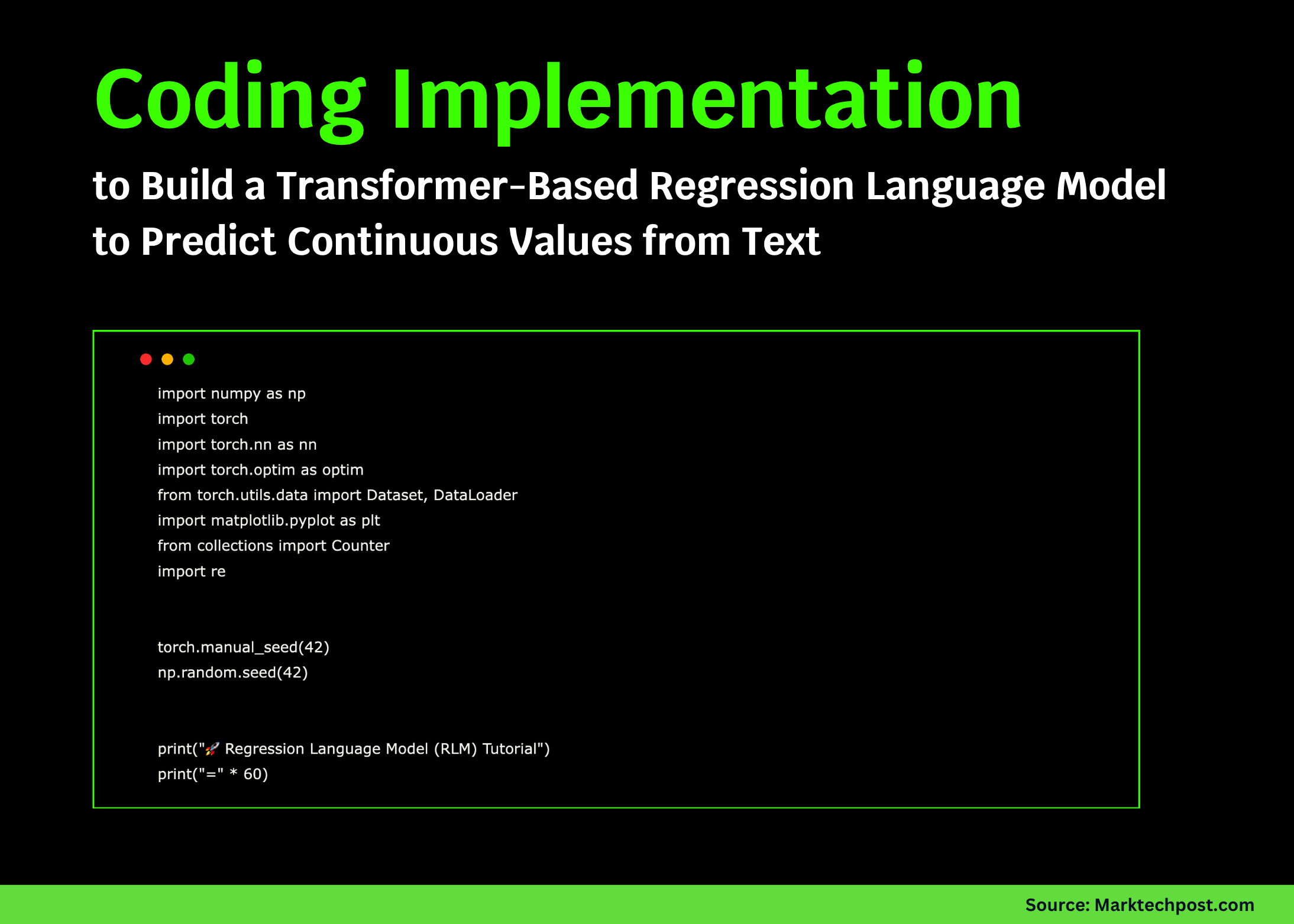 A Coding Implementation to Build a Transformer-Based Regression Language Model to Predict Continuous Values from Text