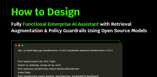 How to Design a Fully Functional Enterprise AI Assistant with Retrieval Augmentation and Policy Guardrails Using Open Source AI Models
