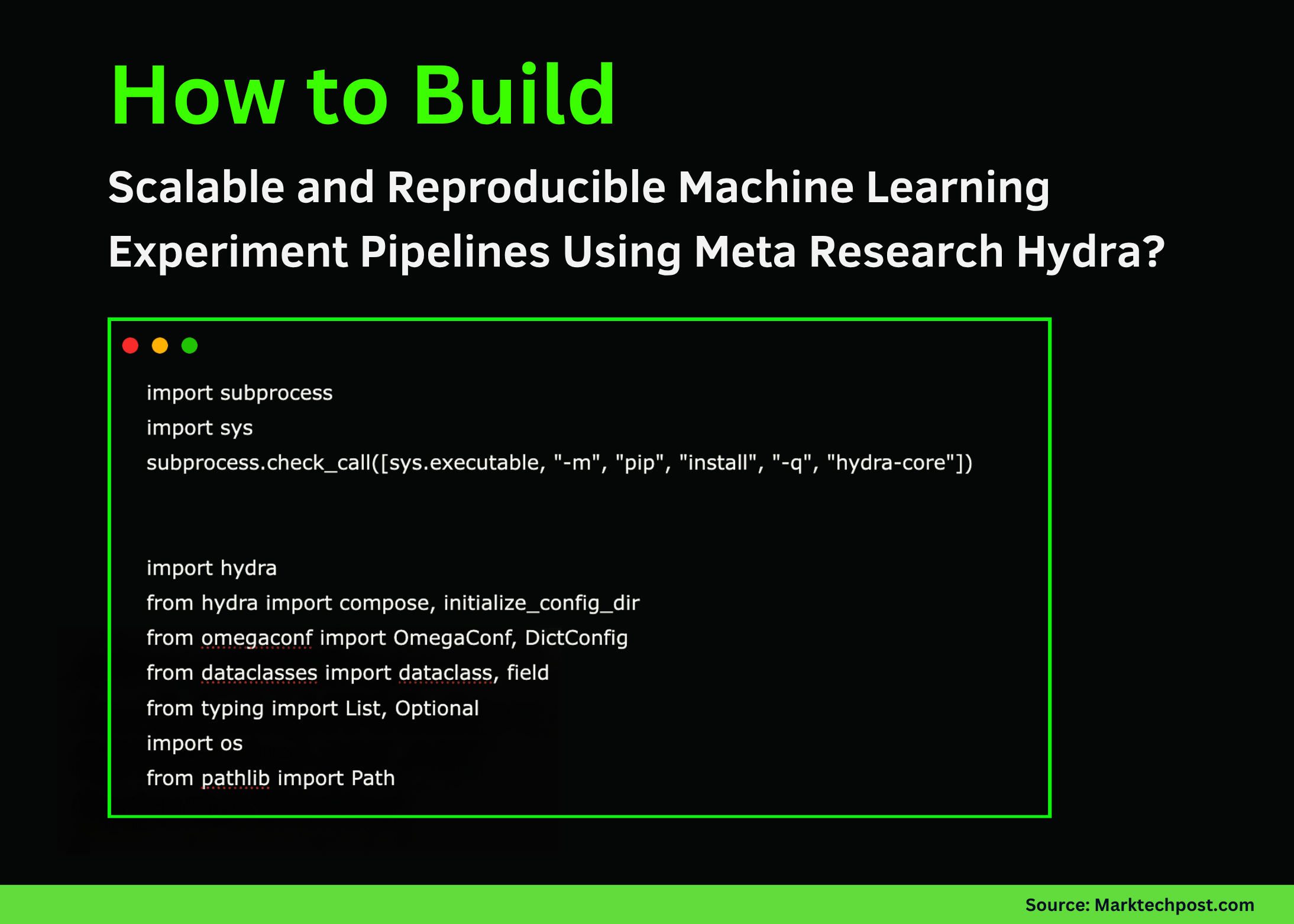 How Can We Build Scalable and Reproducible Machine Learning Experiment Pipelines Using Meta Research Hydra?