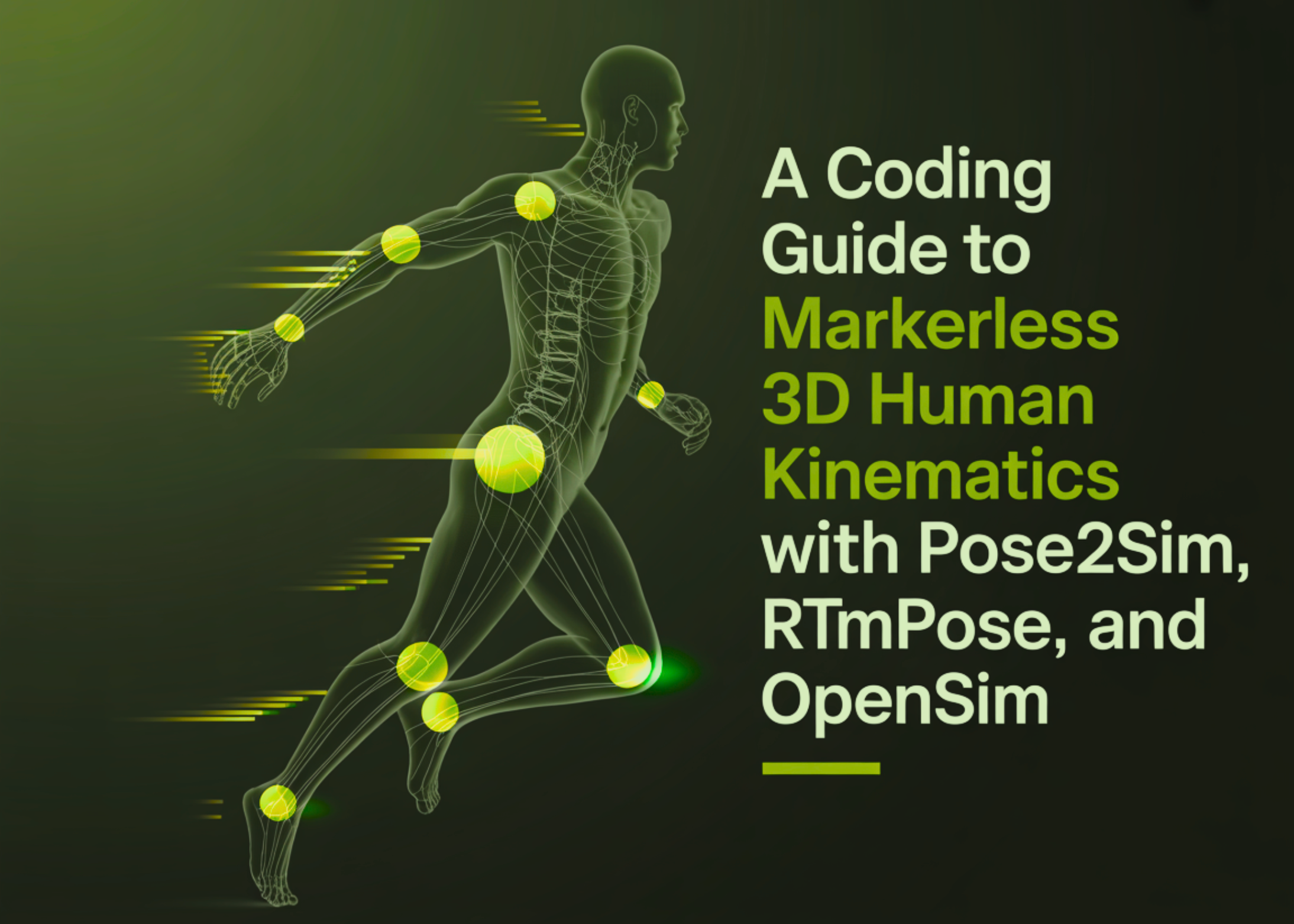 A Coding Guide to Markerless 3D Human Kinematics with Pose2Sim, RTMPose, and OpenSim