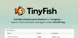 TinyFish Launches Full Web Infrastructure Platform for AI Agents — Search, Fetch, Browser, and Agent Under One API Key