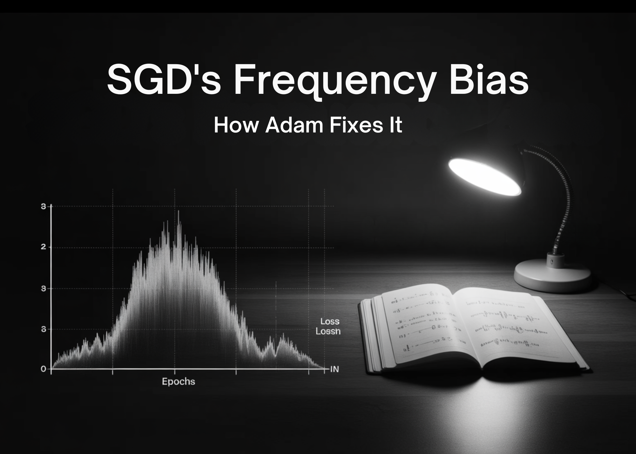 Stochastic Gradient Descent (SGD’s) Frequency Bias and How Adam Fixes It