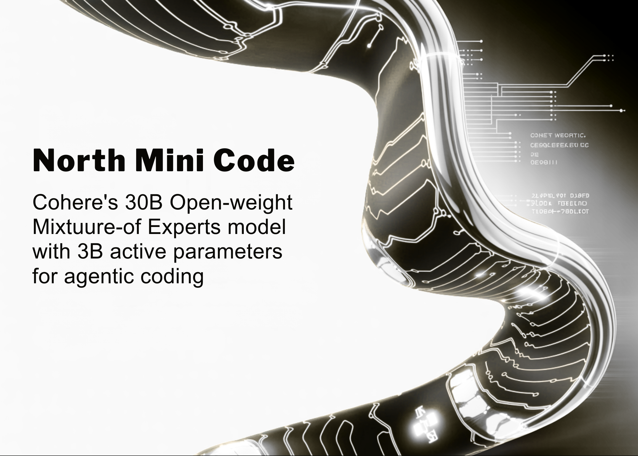 Meet ‘North Mini Code’: Cohere’s 30B Open-Weight Mixture-of-Experts Model With 3B Active Parameters for Agentic Coding