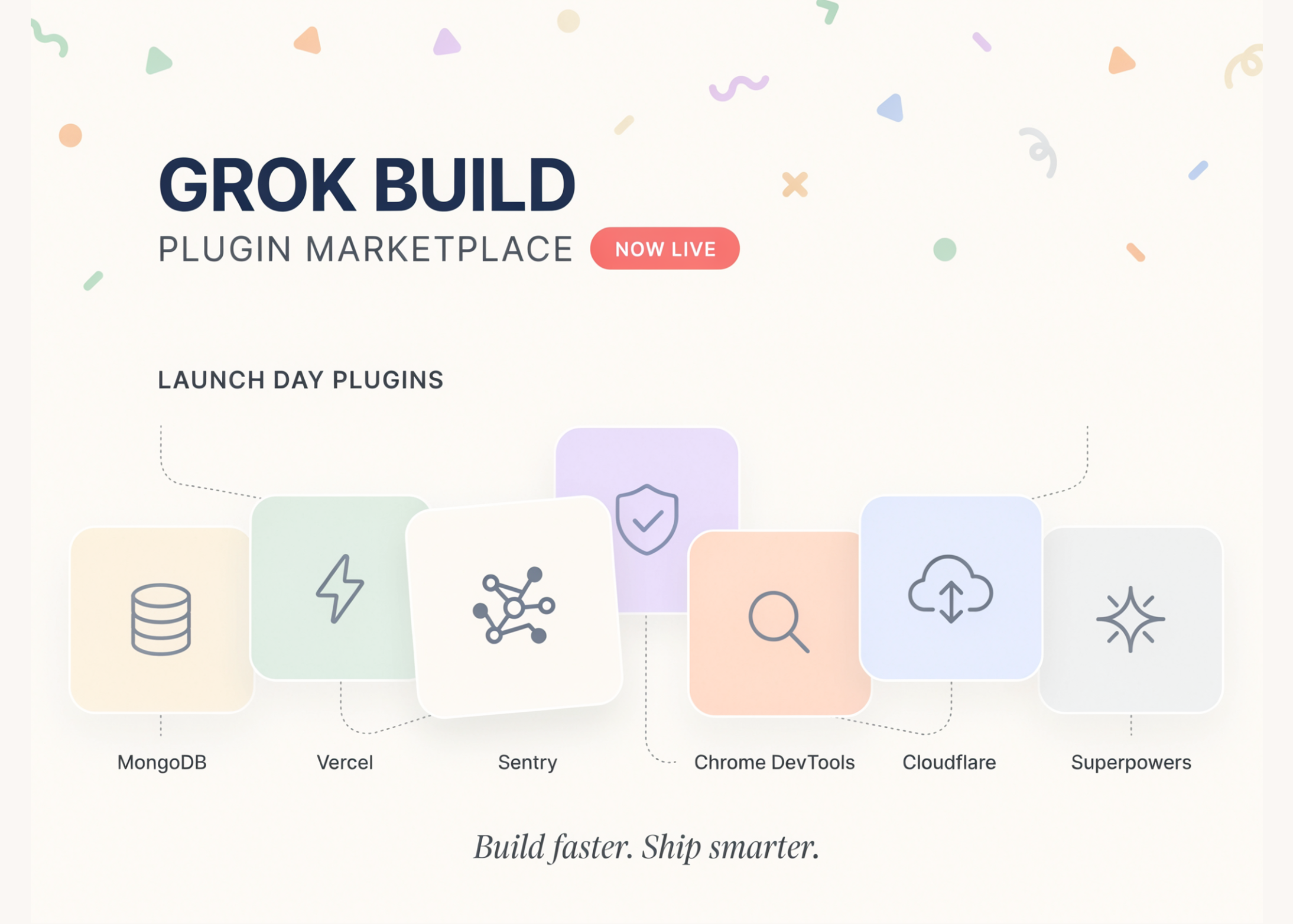 xAI Ships Grok Build Plugin Marketplace With MongoDB, Vercel, Sentry, Chrome DevTools, Cloudflare, and Supe…