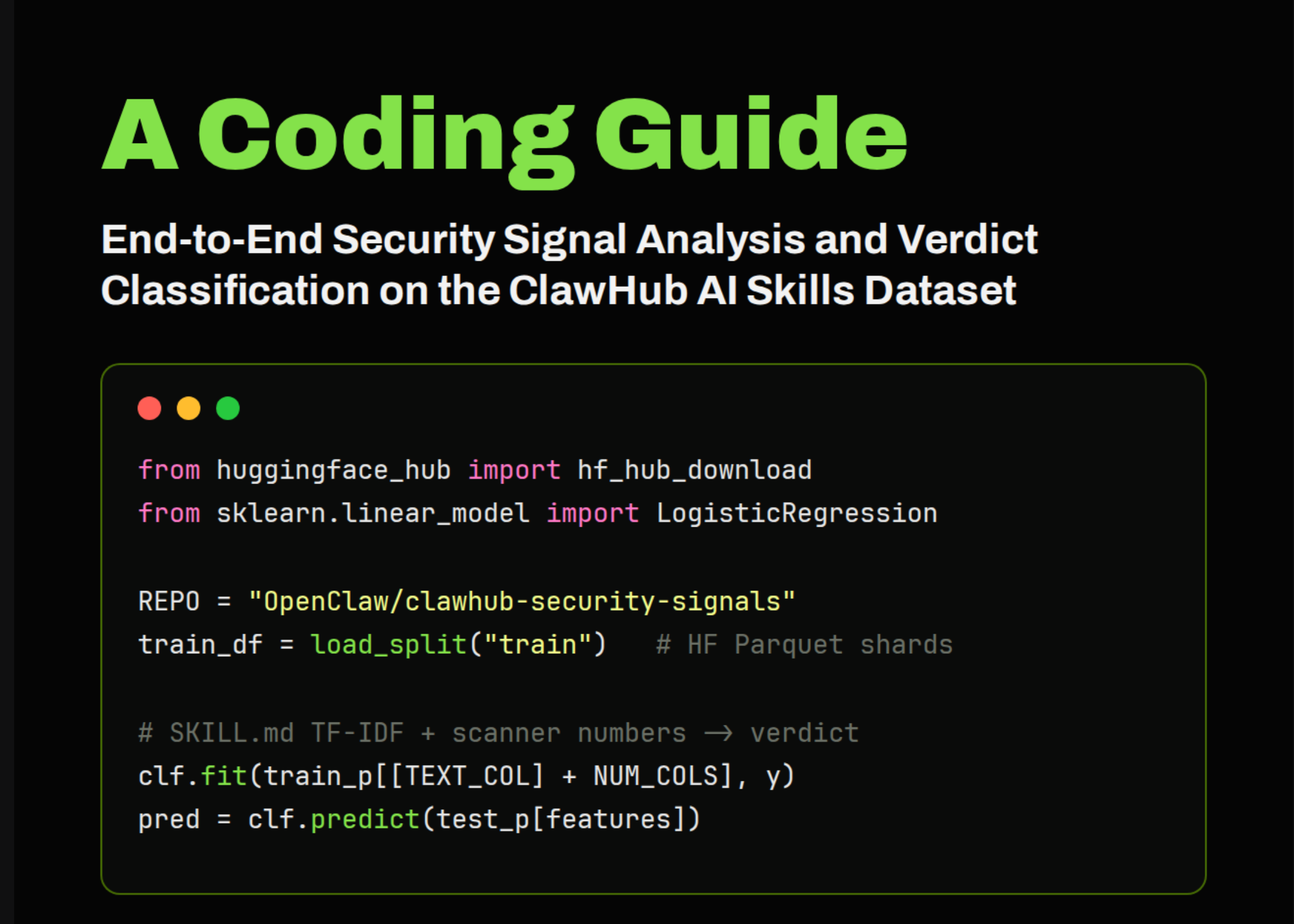 ClawHub Security Signals: A Coding Guide to End-to-End Security Signal Analysis and Verdict Classification …