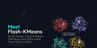 Meet Flash-KMeans: An IO-Aware, Exact K-Means That Runs Over 200× Faster Than FAISS on GPUs Meet Flash-KMeans: An IO-Aware, Exact K-Means That Runs Over 200× Faster Than FAISS on GPUs
