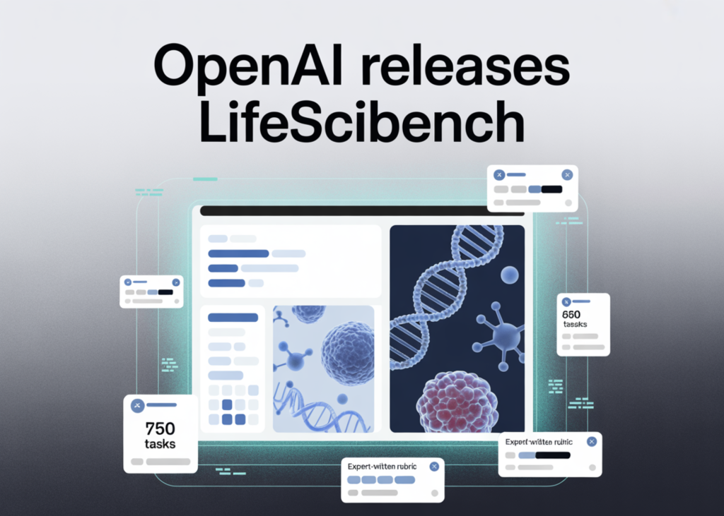 OpenAI Releases LifeSciBench, a 750-Task Benchmark Grading AI Models in Real Life Science Research with an Expertly Authored Rubric OpenAI Releases LifeSciBench, a 750-Task Benchmark Grading AI Models in Real Life Science Research with an Expertly Authored Rubric