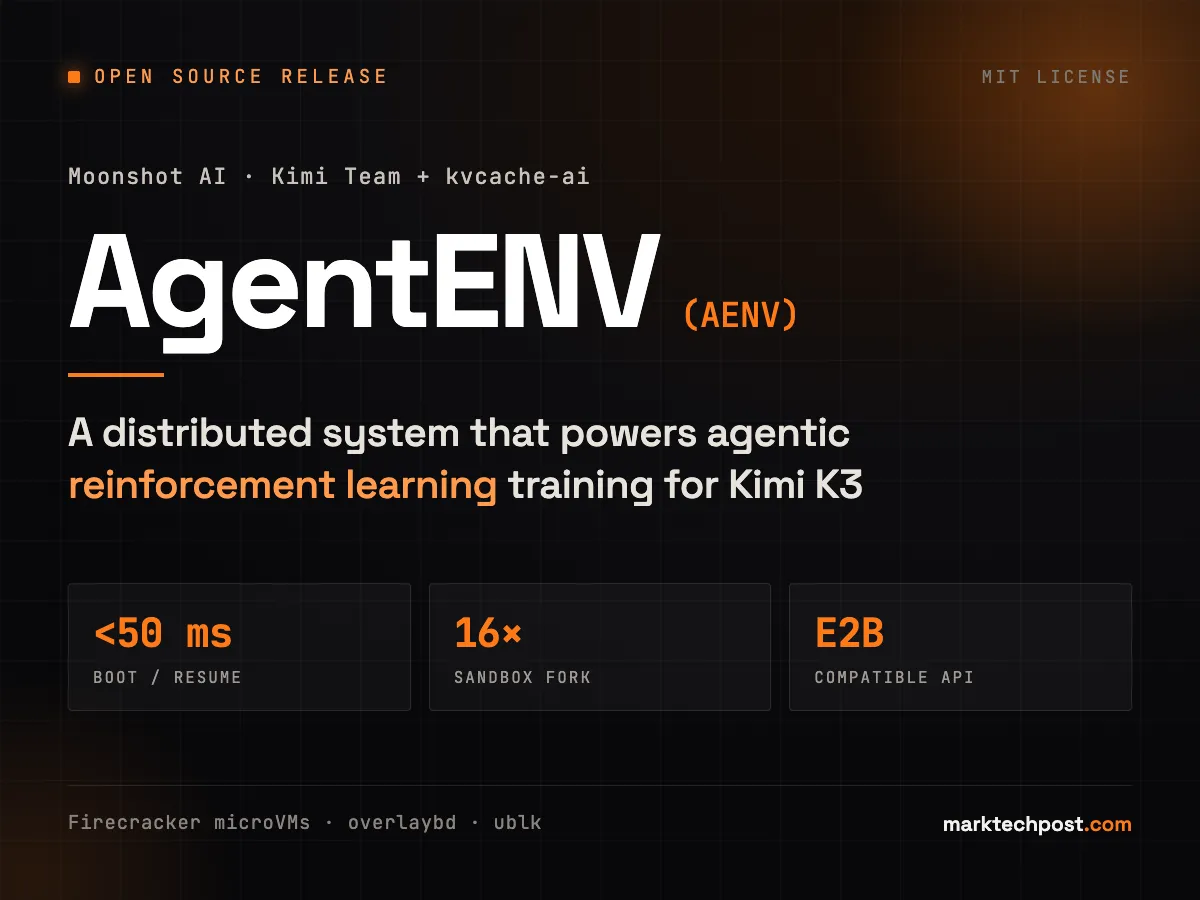 Kimi AI and kvcache-ai Open Sources ‘AgentENV’: A Distributed System that Powers Agentic Reinforcement Learning (RL) Training for Kimi K3