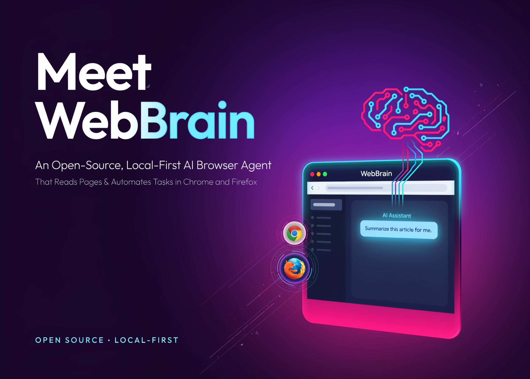 Meet WebBrain: An Open-Source, Local-First AI Browser Agent That Reads Pages and Automates Tasks in Chrome …