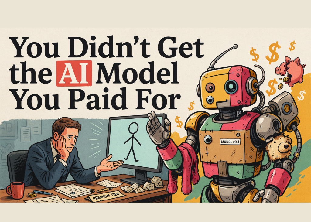 You Didn’t Get the AI Model You Paid For You Didn’t Get the AI Model You Paid For
