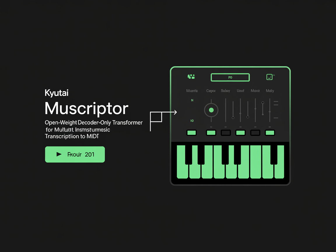 Kyutai Releases MuScriptor: An Open-Weight Decoder-Only Transformer for Multi-Instrument Music Transcriptio…