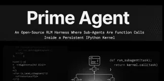 Prime Intellect Releases Prime Agent: An Open-Source RLM Harness Where Sub-Agents Are Function Calls Inside Persistent IPython Kernel Prime Intellect Releases Prime Agent: An Open-Source RLM Harness Where Sub-Agents Are Function Calls Inside Persistent IPython Kernel