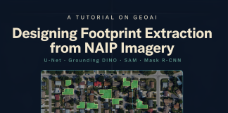 A Tutorial on GeoAI: Designing Footprint Extraction from NAIP Imagery Using U-Net, Grounding DINO, SAM, and Mask R-CNN