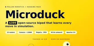 Hugging Face Unveils Microduck: A $399 Open-Source 25 cm Biped You Train with Reinforcement Learning