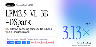Liquid AI Releases LFM2.5-VL-3B-DSpark: Speculative Decoding for Vision-Language Models With Up to 3.13x Faster Decoding Liquid AI Releases LFM2.5-VL-3B-DSpark