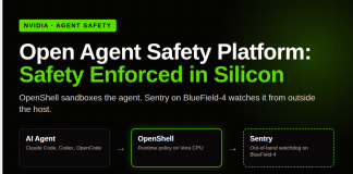 NVIDIA Launches Open Agent Safety Platform: OpenShell Sandboxes Agents on Vera CPUs While Sentry on BlueField-4 Quarantines Them in Milliseconds NVIDIA Launches Open Agent Safety Platform