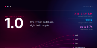 Flet 1.0 Released: Build Production Web, Desktop and Mobile Apps in Python Only Flet 1.0 Released: Build Production Web, Desktop and Mobile Apps in Python Only