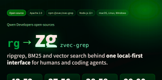 Qwen Developers Open-Sources zg (zvec-grep): A Local-First Search Layer Unifying ripgrep, BM25, and Vector Search Qwen Developers Open-Sources zg (zvec-grep): A Local-First Search Layer Unifying ripgrep, BM25, and Vector Search