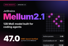 JetBrains Releases Mellum2.1: A 12B MoE Open Model for Coding Agents JetBrains Releases Mellum2.1