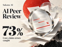 Sakana AI’s LLM Peer Review System Catches 73% of Core-Claim Errors Sakana AI’s LLM Peer Review System Catches 73% of Core-Claim Errors
