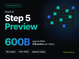 StepFun Releases Step 5 Preview Open Weights: 600B MoE, 27B Active, 1M Context