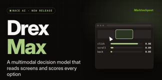 Meet Drex Max: Nace AI’s Multimodal Decision Model for Computer-Use Agents with a Score 67.59 Meet Drex Max: Nace AI’s Multimodal Decision Model for Computer-Use Agents with a Score 67.59
