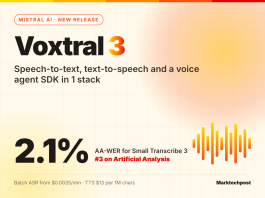 Mistral AI Releases Voxtral 3: Speech-to-Text, TTS and a Voice Agent SDK