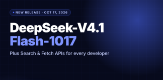 DeepSeek Just Released V4.1-Flash-1017, Scores 77.0 on DeepSWE, Opens Search API DeepSeek Just Released V4.1-Flash-1017, Scores 77.0 on DeepSWE, Opens Search API