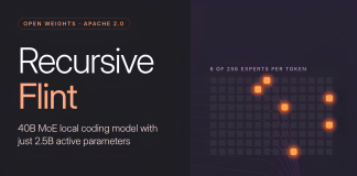 Recursive Releases Flint, an Open-Weight 40B MoE Local Coding Model for Agents with 2.5B Active Params Recursive Releases Flint, an Open-Weight 40B MoE Local Coding Model for Agents with 2.5B Active Params