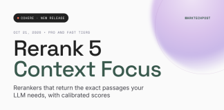 Cohere Releases Rerank 5 With Passage-Level Context Focus and Calibrated Scores Cohere Releases Rerank 5 With Passage-Level Context Focus and Calibrated Scores