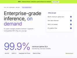 You.com Launches Inference Router: 12 Open-Weight Models With 99.9% Uptime SLA